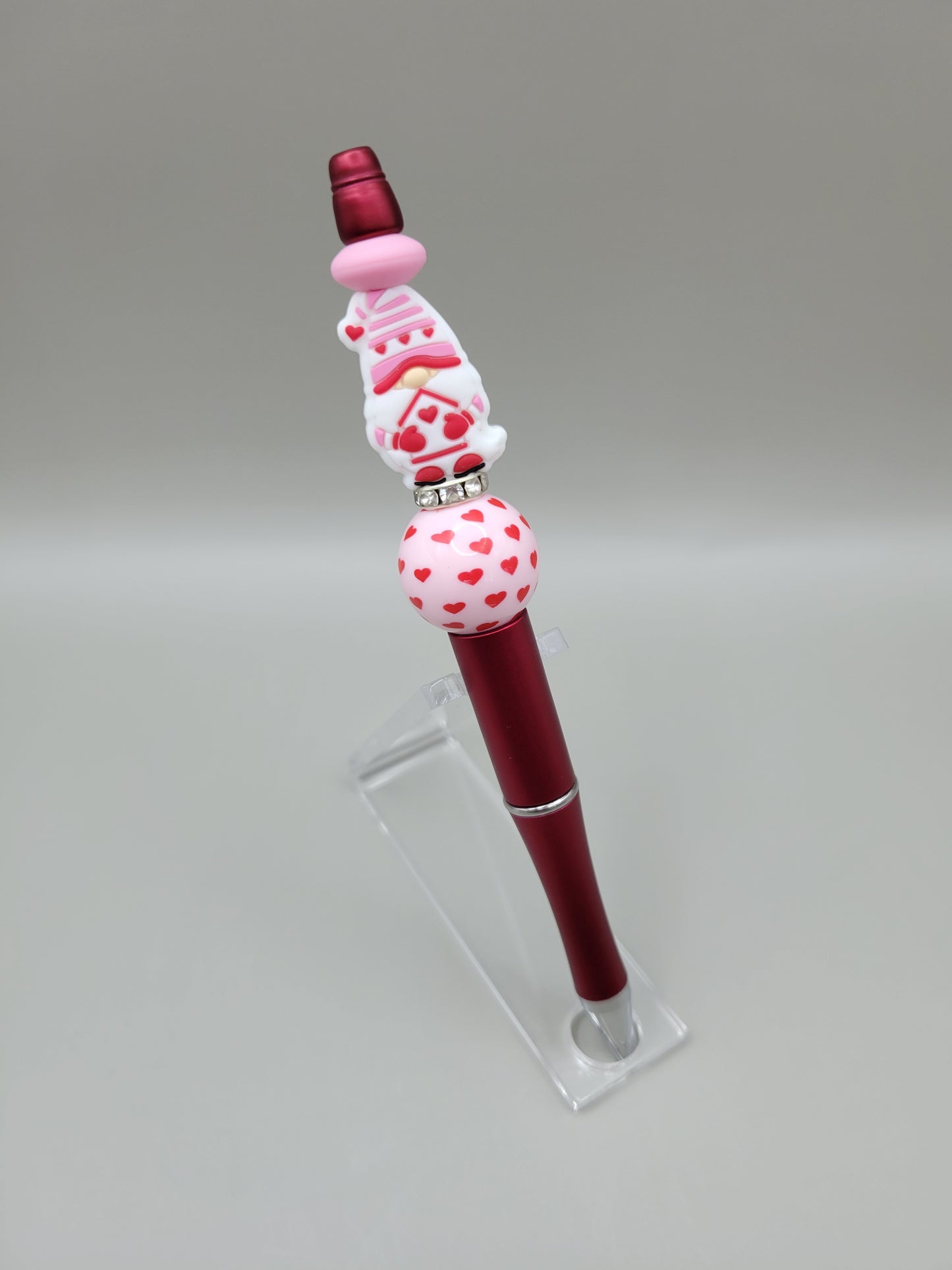 Pink Gnome Valentine Pen