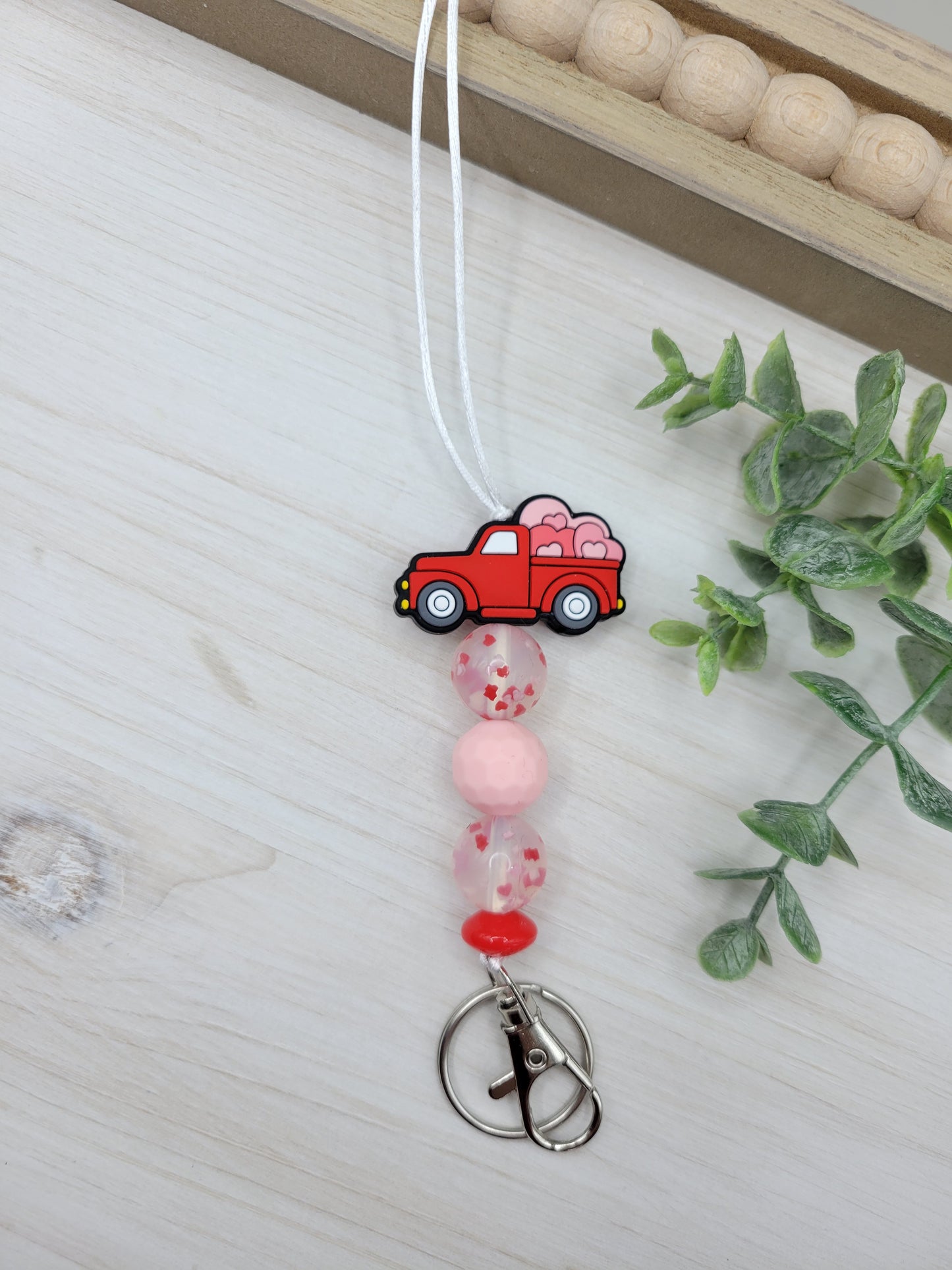 Red Truck Valentine Lanyard