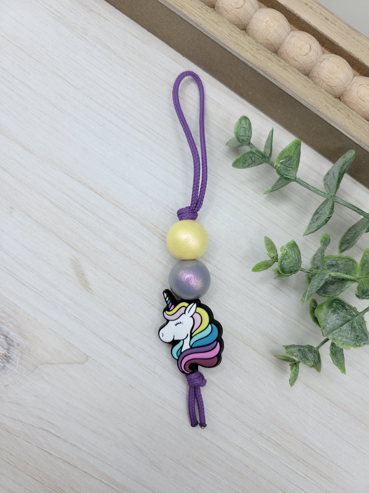 Pastel Unicorn Zipper Pull