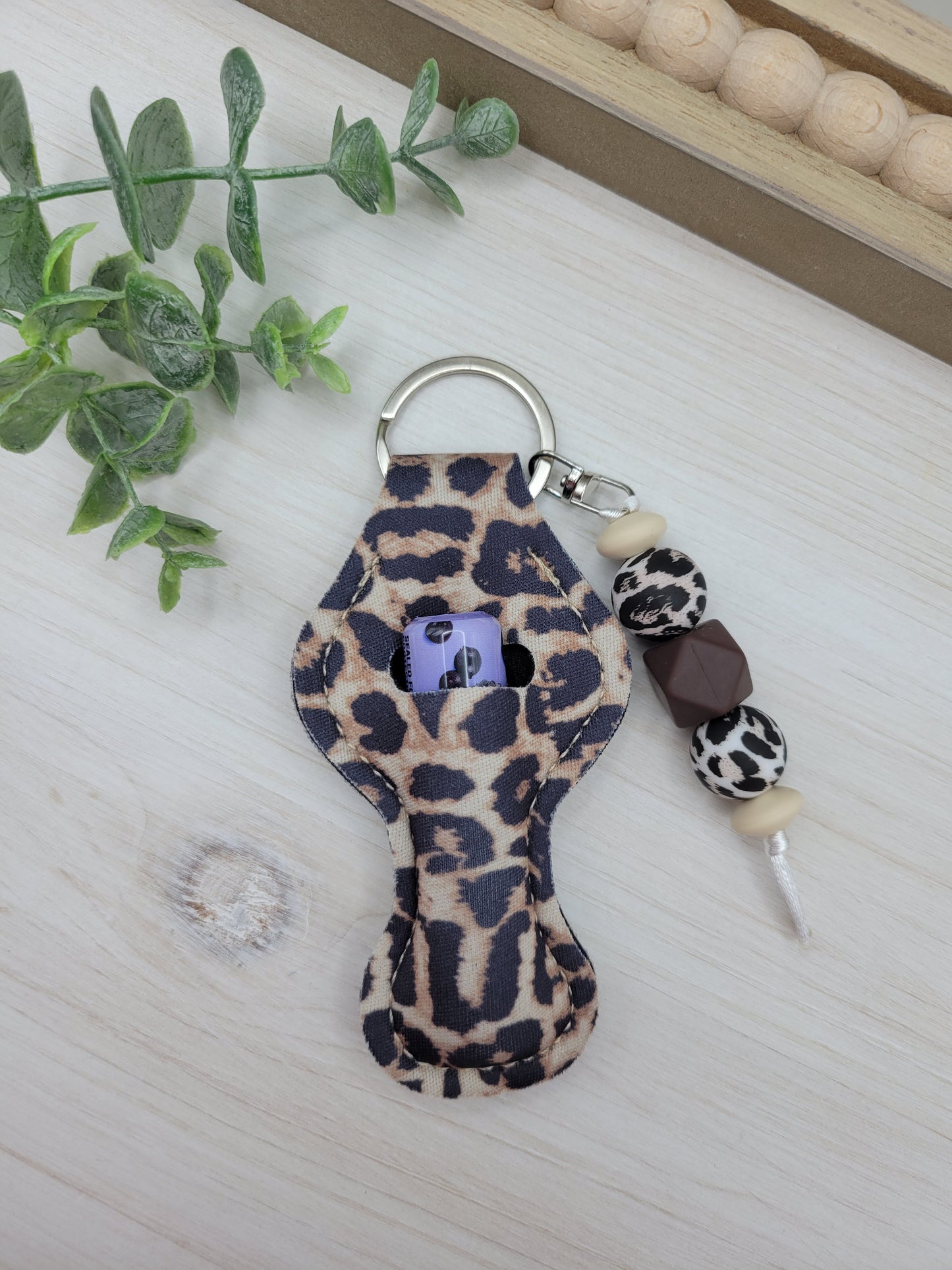 Leopard Print Chapstick Holder