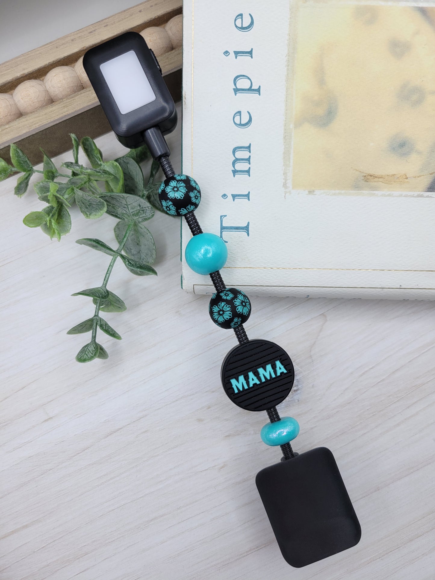Teal & Black Mama Reading Light