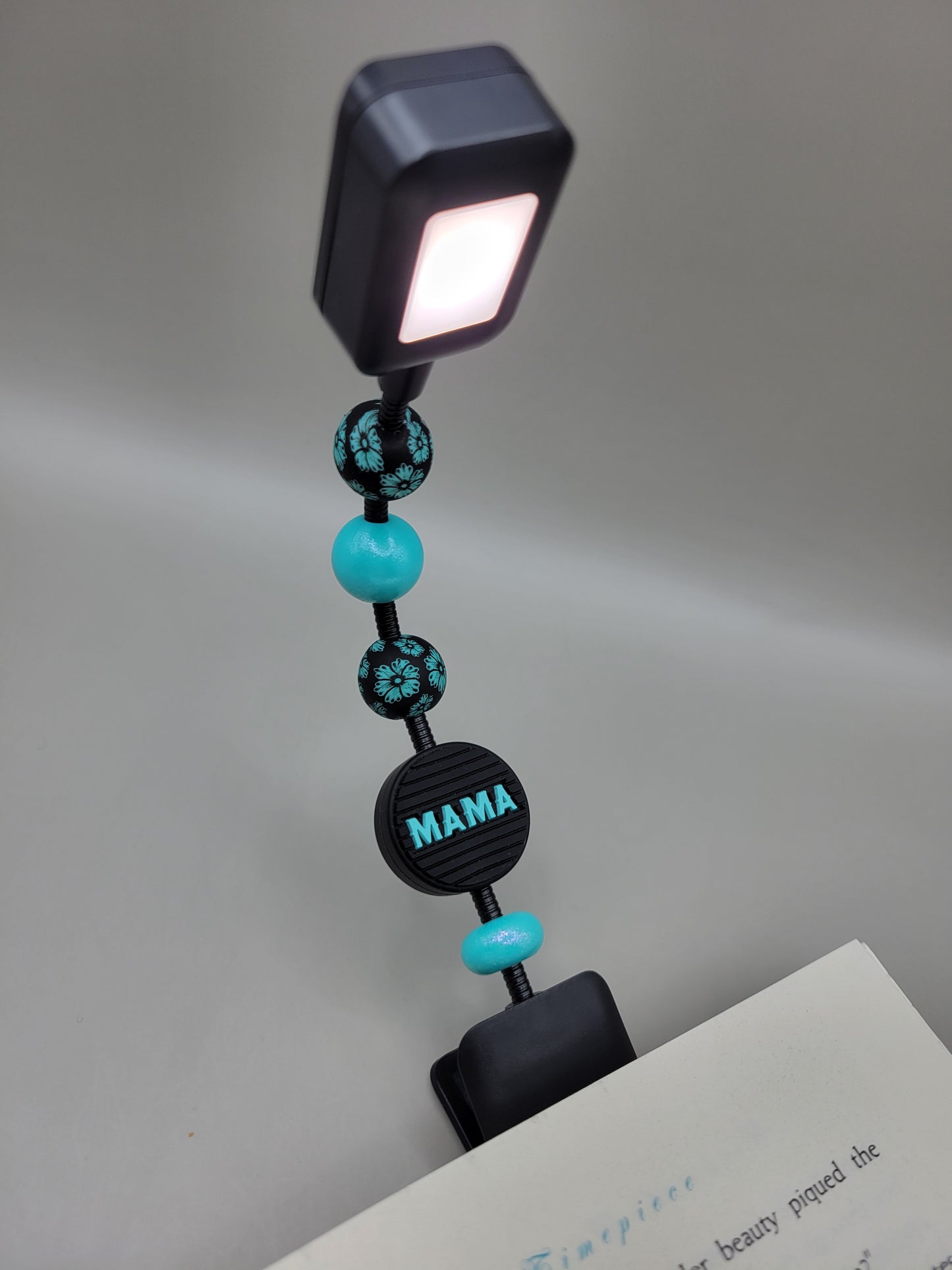 Teal & Black Mama Reading Light