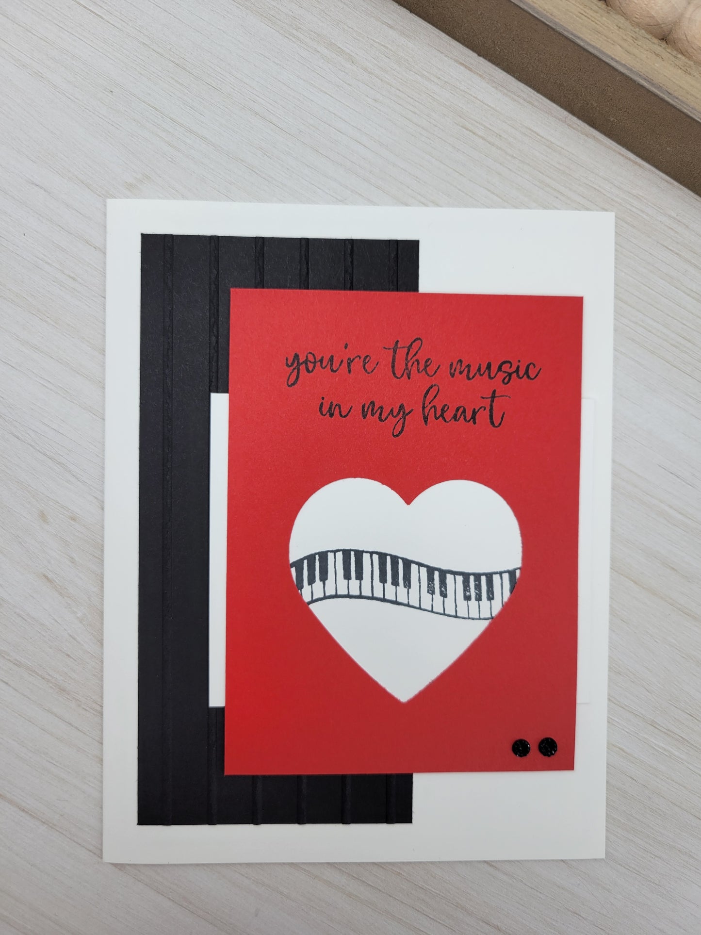 Music to My Heart Valentine Greeting Card