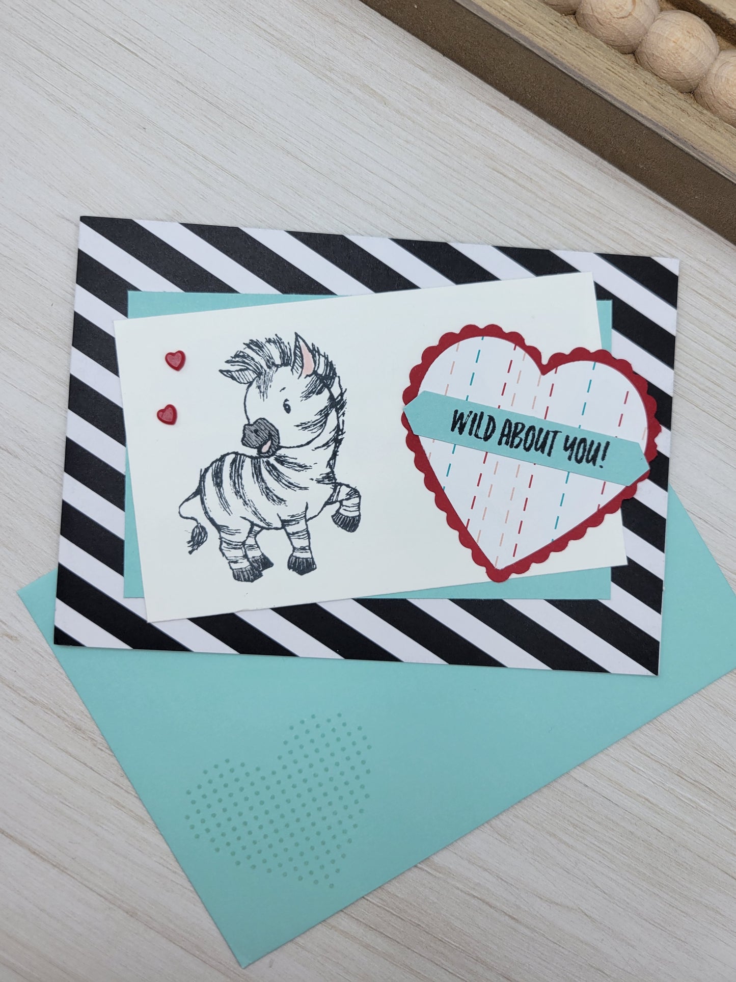 Wild About You Mini Valentine Greeting Card