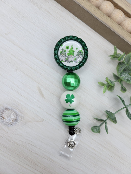 St. Patrick's Day Gnomes Badge Reel