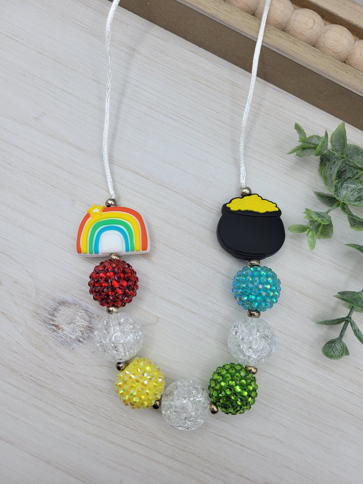 St. Patrick's Day Bubblegum Necklace