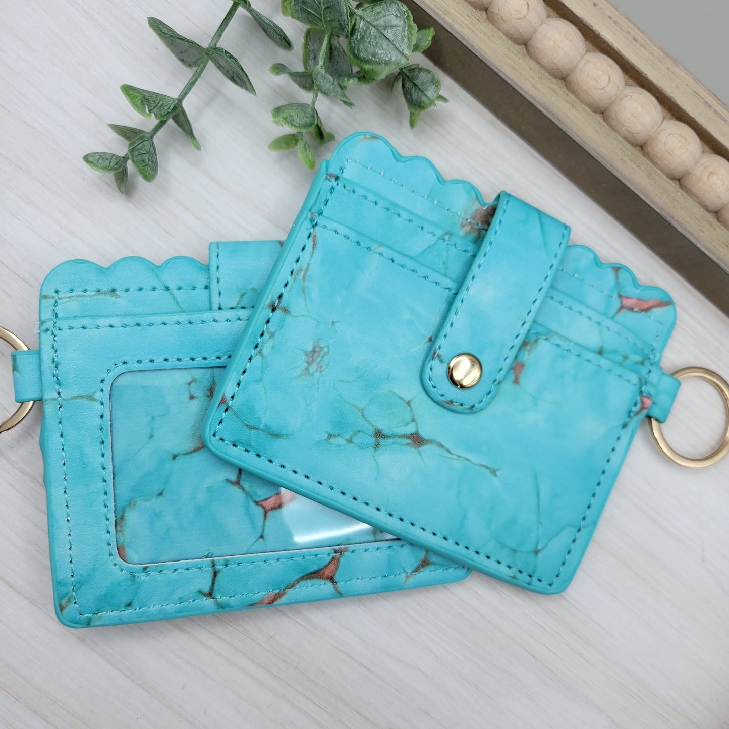Turquoise Pattern Wallet