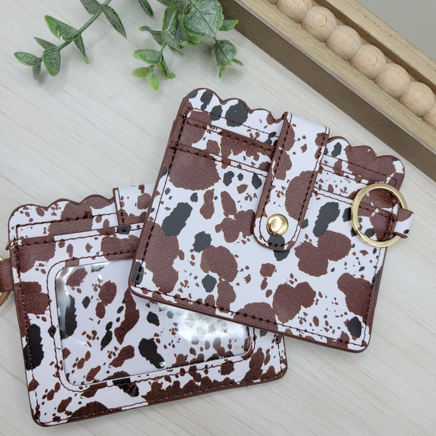 Brown Speckled Cow Wallet