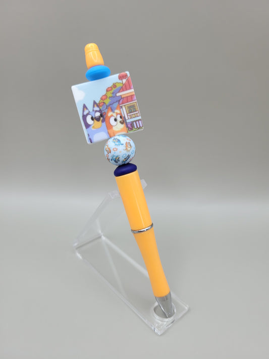 Orange Bluey Pen