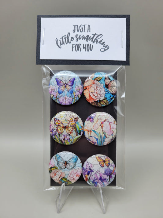 Stained Glass Butterfly Magnets