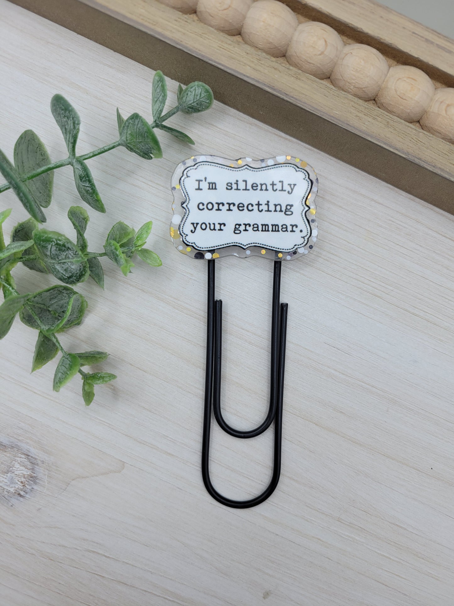 Silently Correcting Your Grammer Jumbo Paperclip