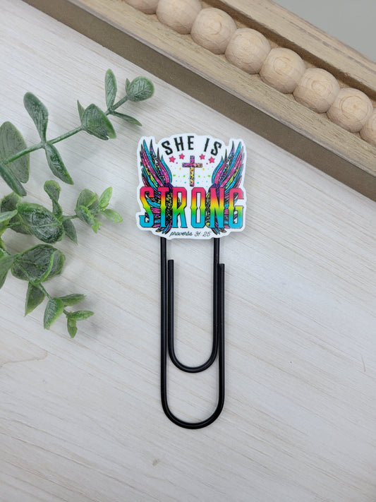 She is Strong Jumbo Paperclip