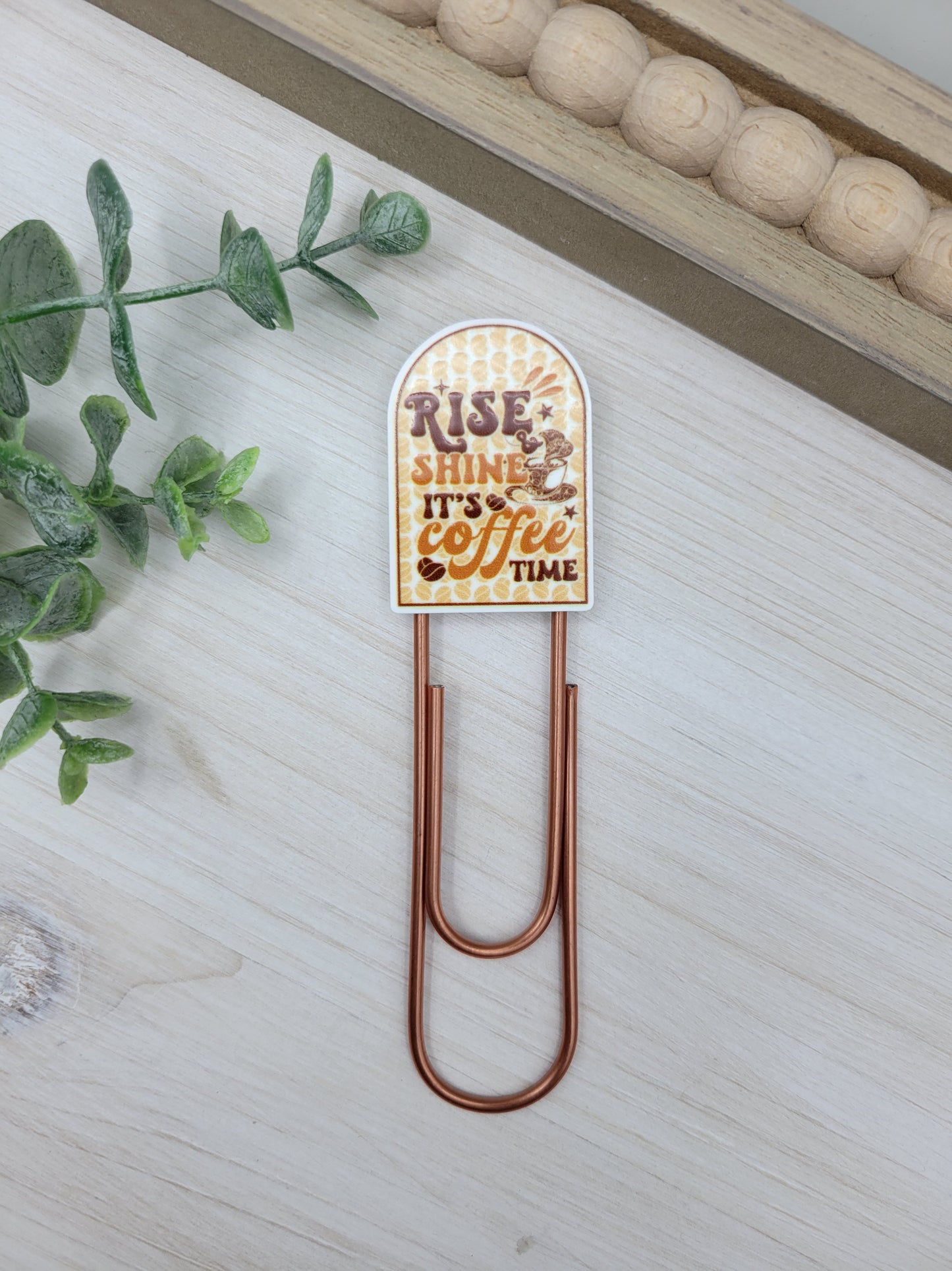 Coffee Time Jumbo Paperclip