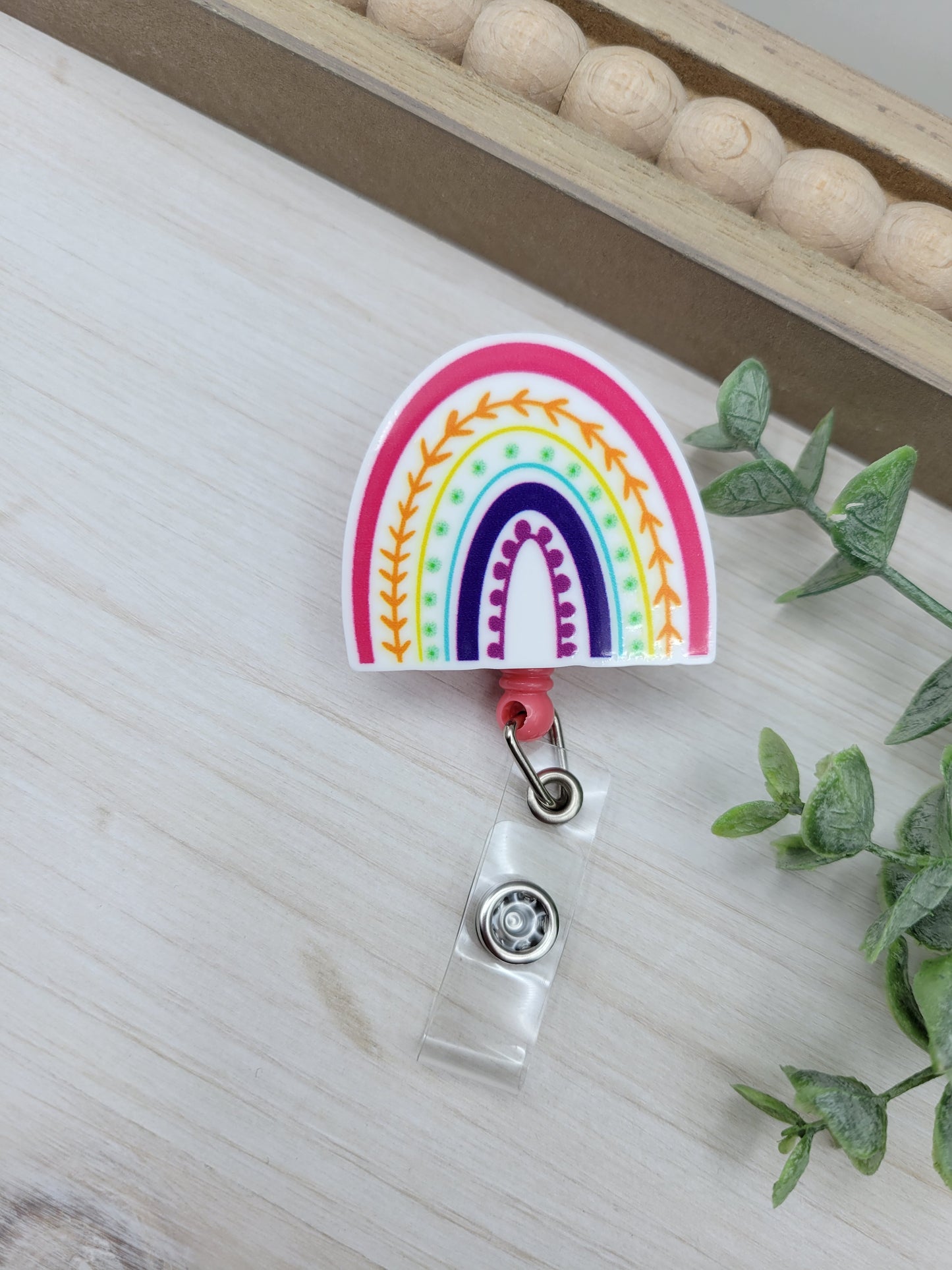 Rainbow Badge Reel
