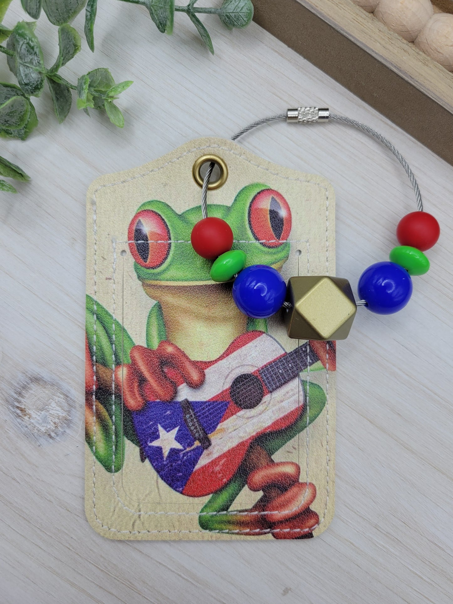 American Frog Luggage Tag