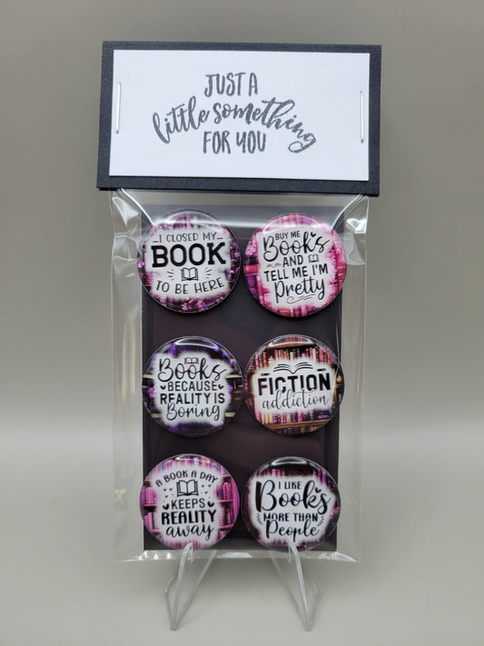 Fiction Addiction Book Magnets
