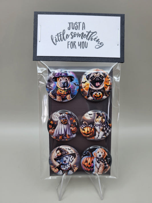 Puppies & Pumpkins Halloween Magnets