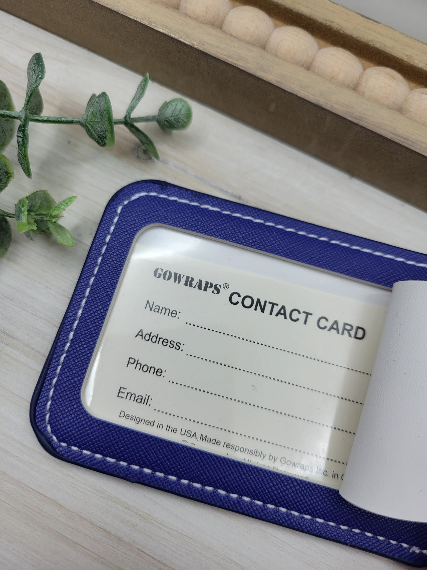 Blue Puppy Luggage Tag