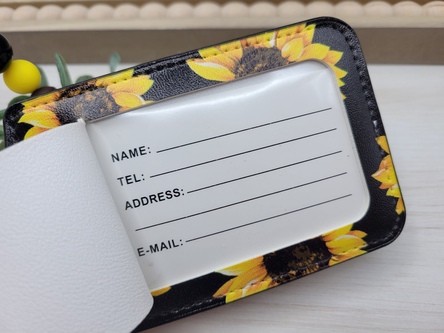 Sunflower Luggage Tag
