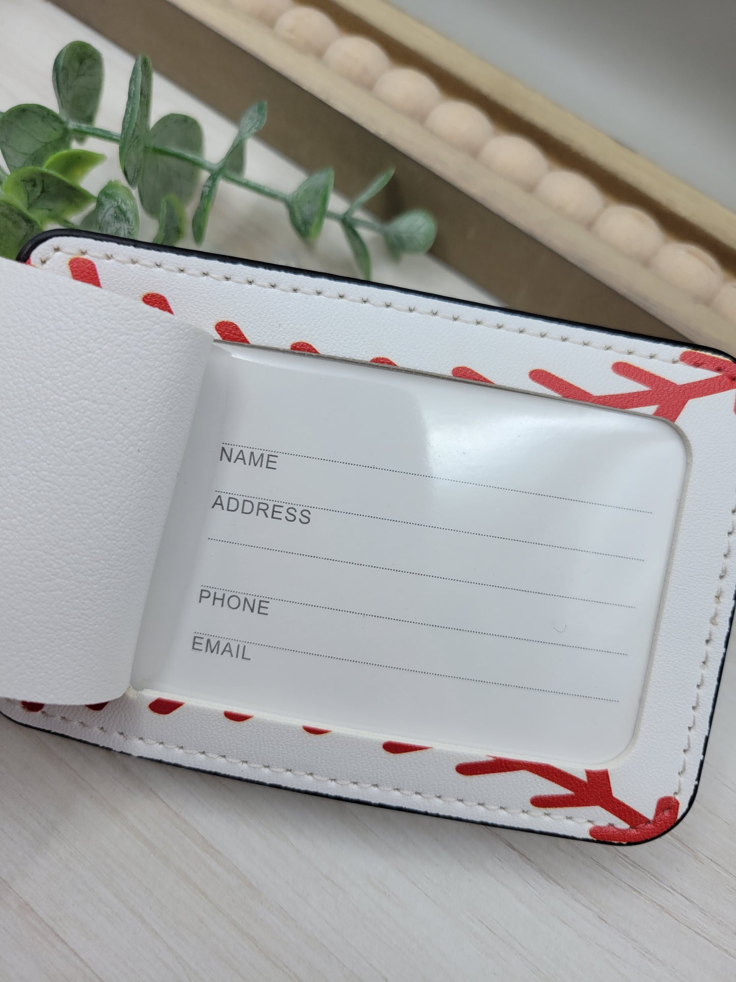 Baseball Luggage Tag
