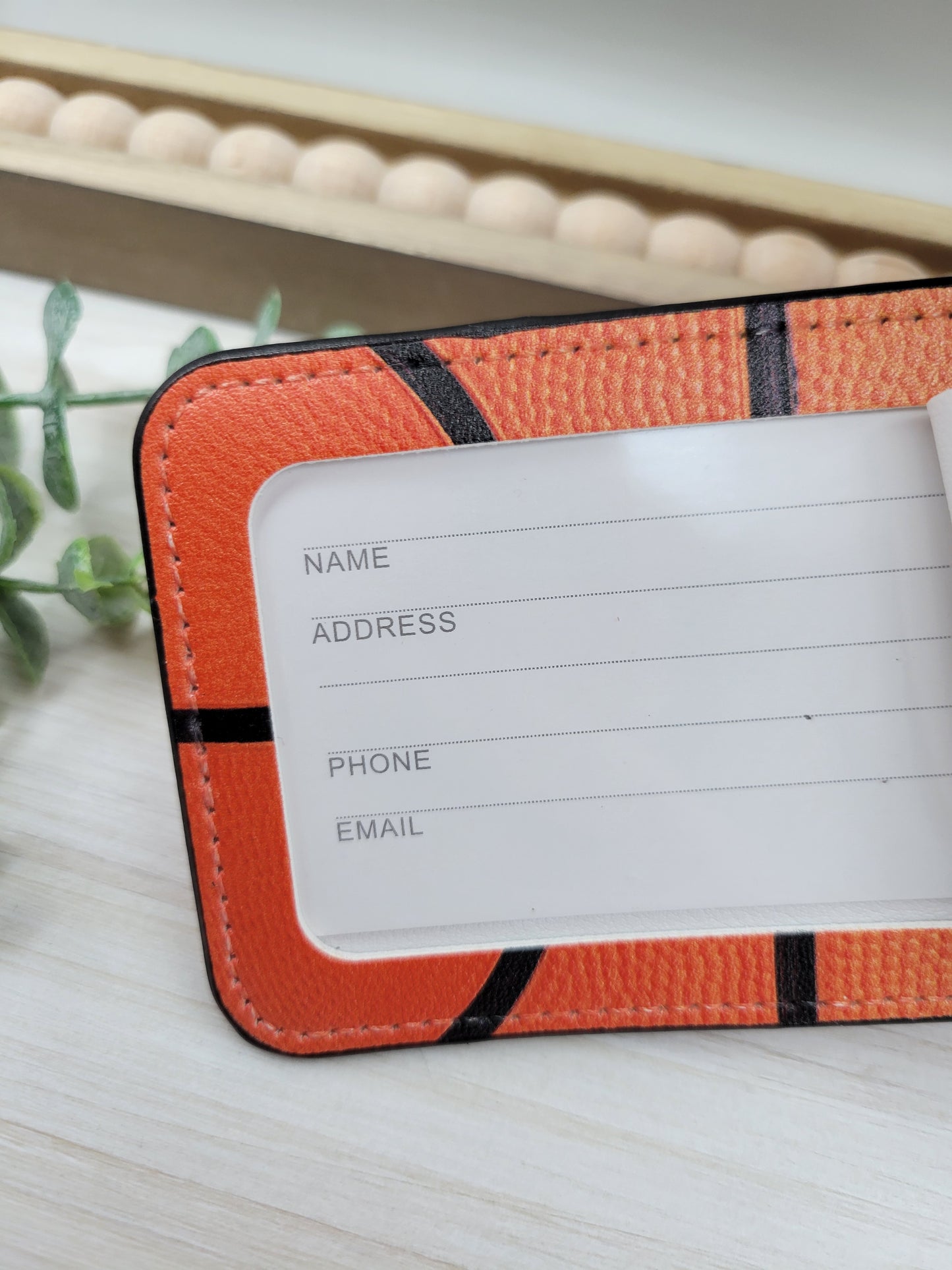 Basketball Luggage Tag