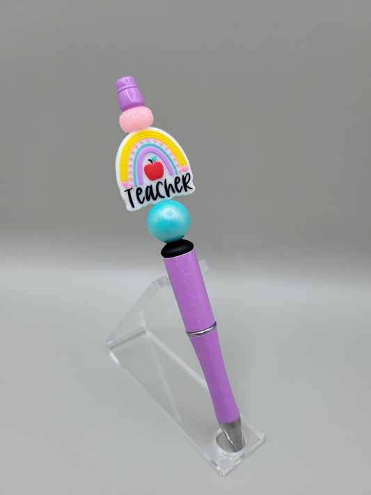 Purple Teacher Rainbow Pen