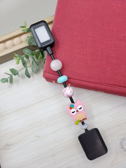 Pink Owl Reading Light