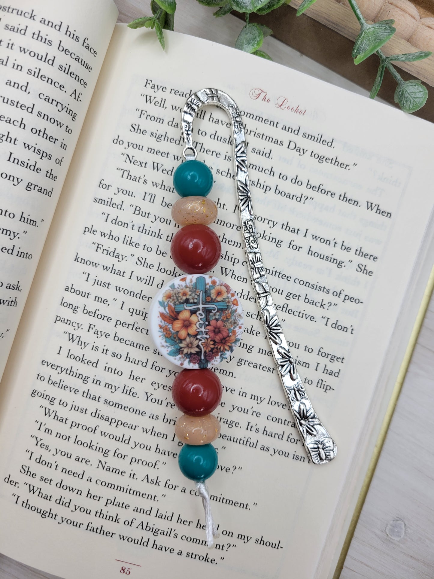 Fall Floral Faith Bookmark