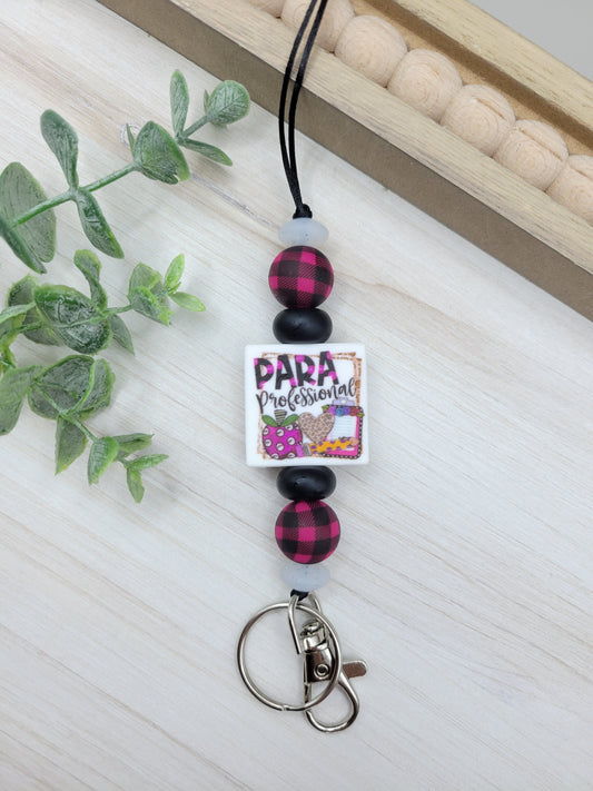 Hot Pink Para Lanyard