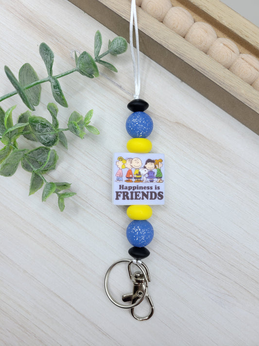 Happiness is Friends Lanyard