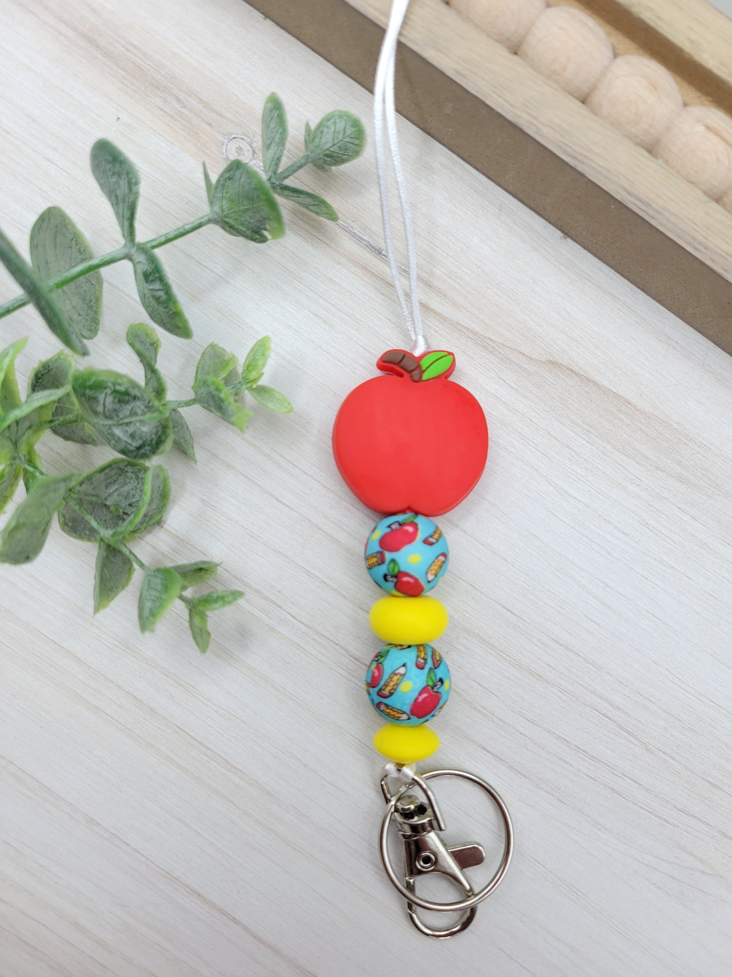 Red Apple Lanyard