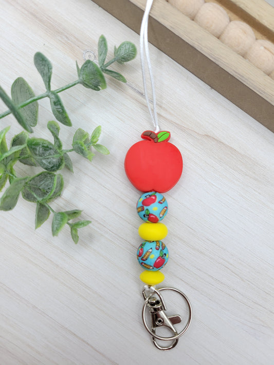 Red Apple Lanyard