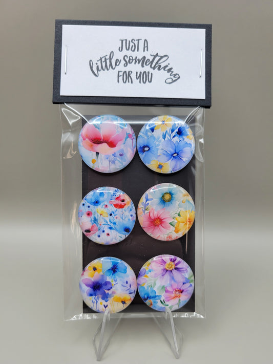 Watercolor Blooms Magnets