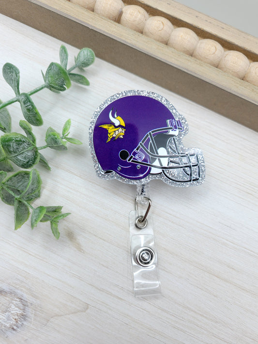 MN Football Helmet Badge Reel