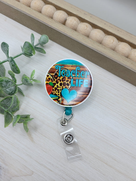 Teal Teacher Life Badge Reel