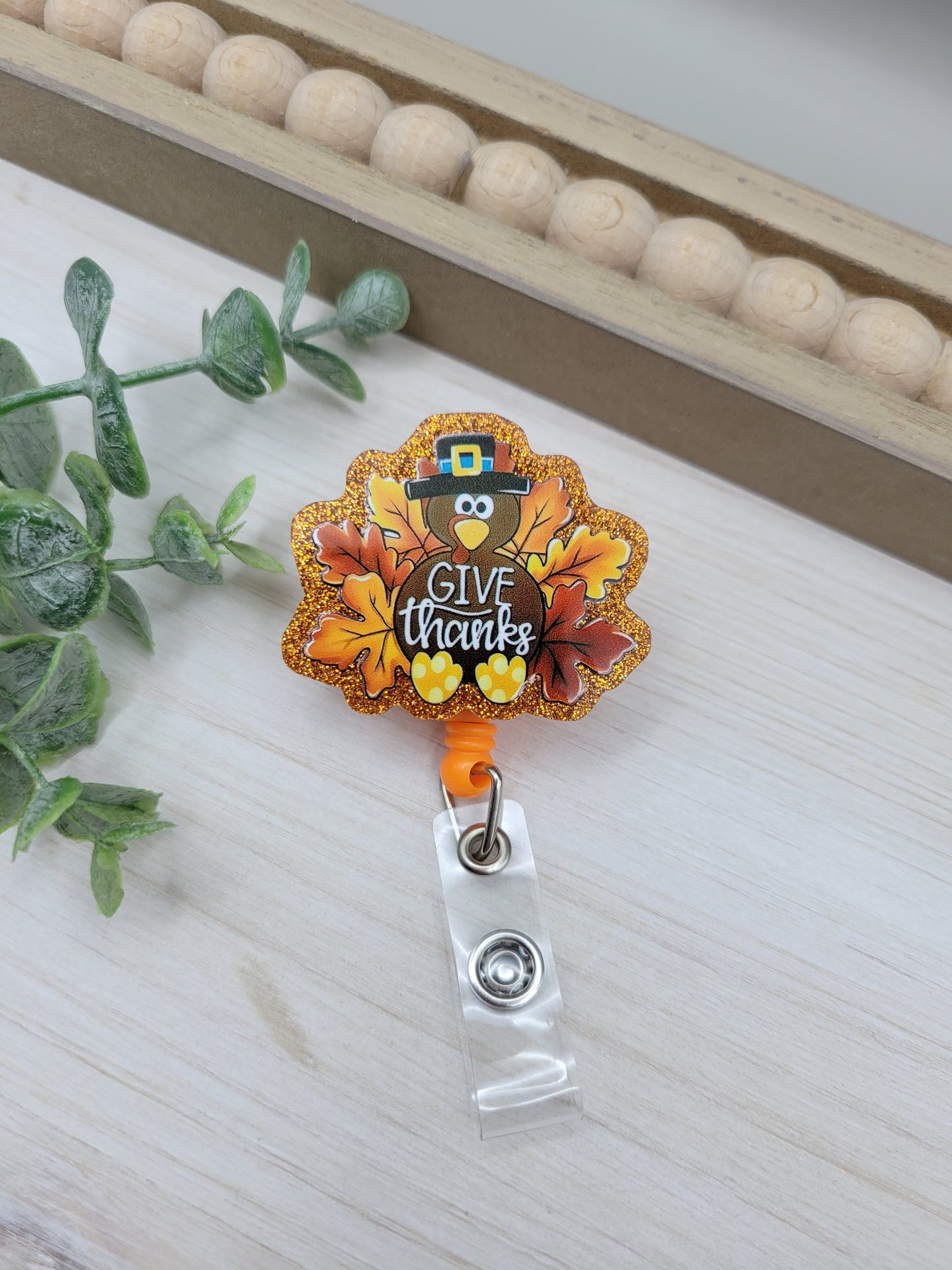 Give Thanks Turkey Badge Reel
