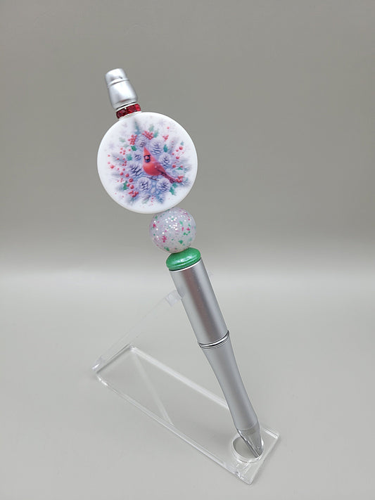 Christmas Cardinal Pen