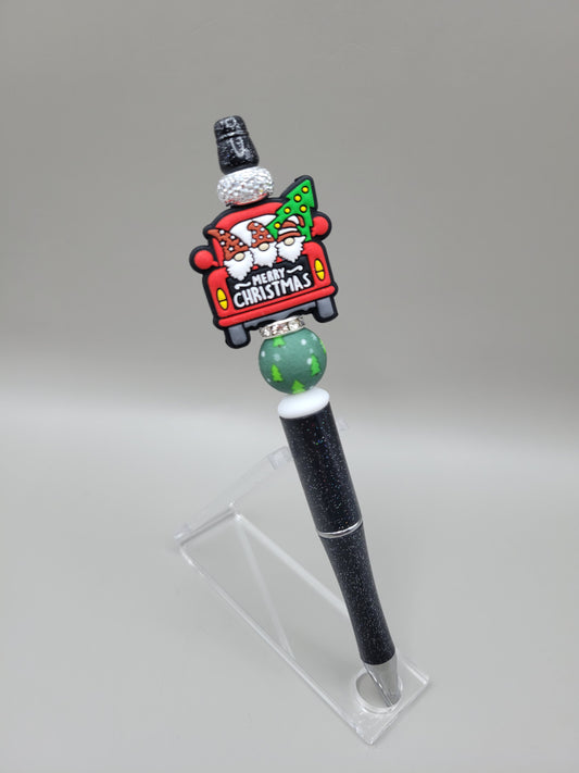 Gnomes w/Red Truck Christmas Pen