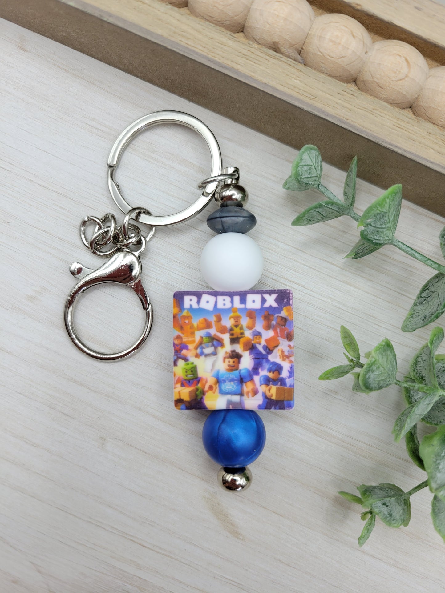 Roblox Barbell Keychain