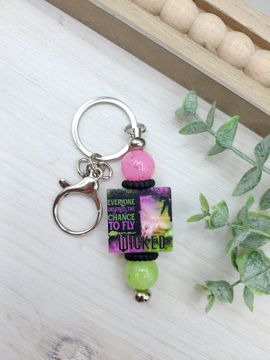 Wicked - Chance to Fly Barbell Keychain