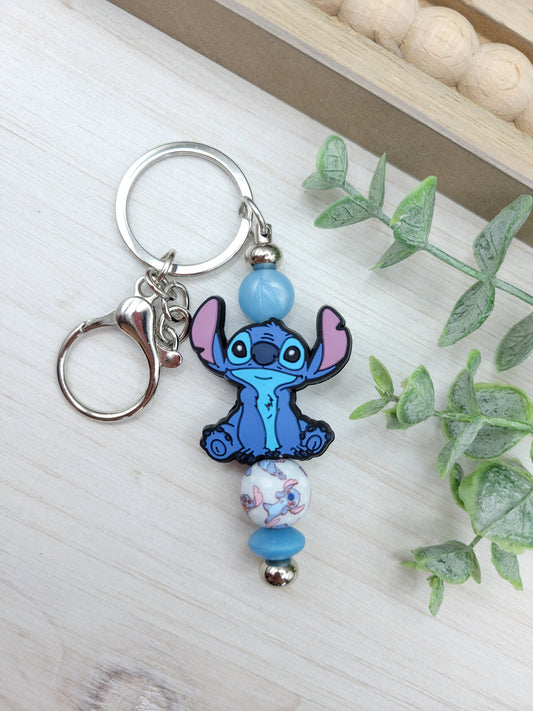 Stitch Barbell Keychain