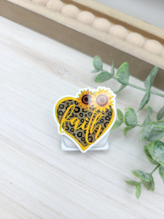 Sunflower Faith Magnetic Clip