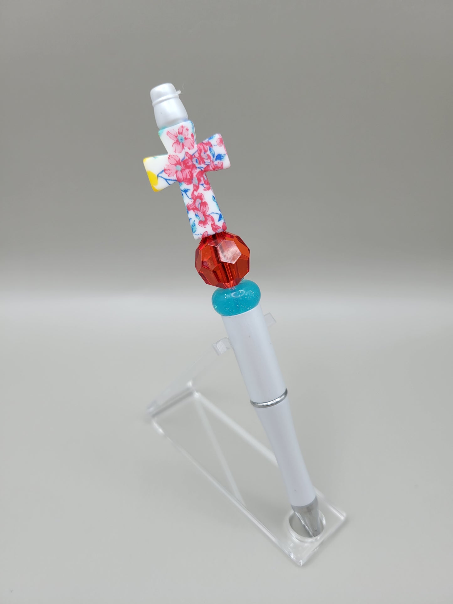 Red Floral Cross Pen