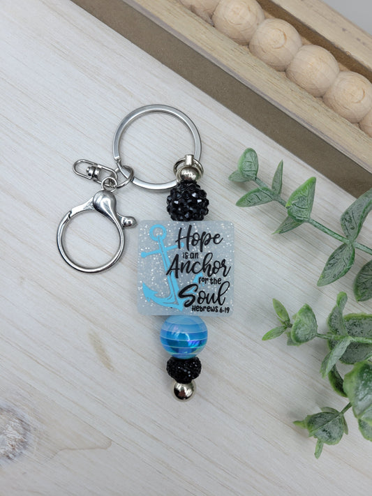 Blue Hope is an Anchor Barbell Keychain