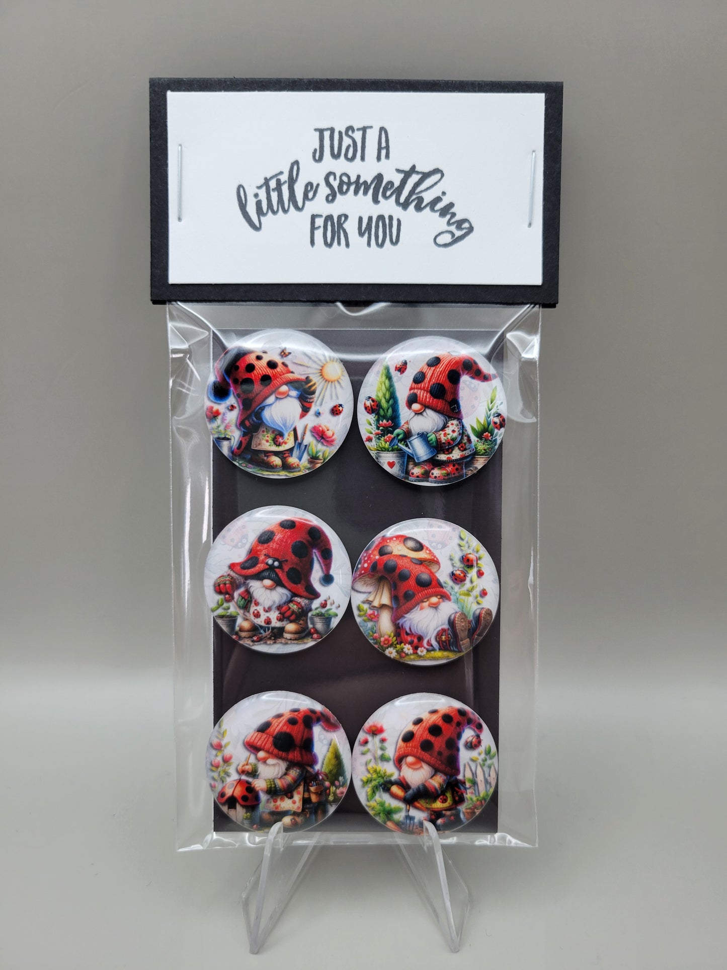 Lucky Ladybug Gnomes Magnets