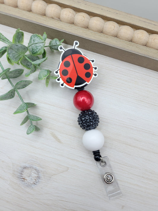 Ladybug Badge Reel