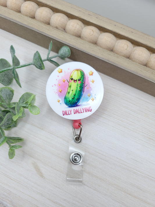 Dilly Dallying Badge Reel