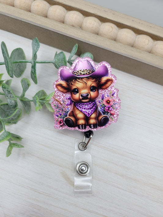 Purple Cow Badge Reel