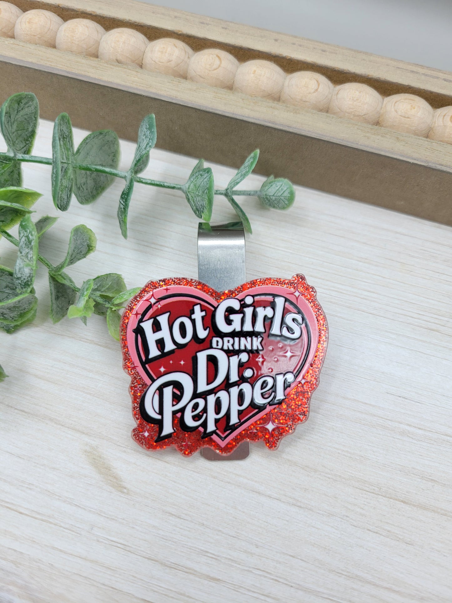 Dr. Pepper Car Sun Visor Clip