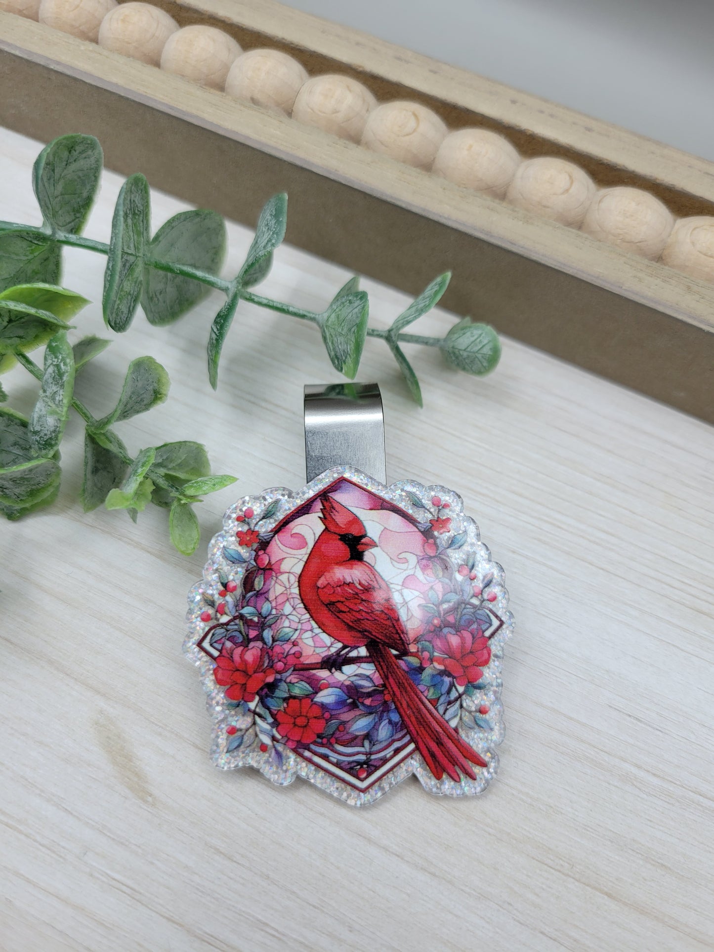 Cardinal Car Sun Visor Clip